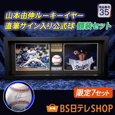 世界限定１８セット　山本由伸ルーキーイヤー直筆サイン入り公式球　額装セット