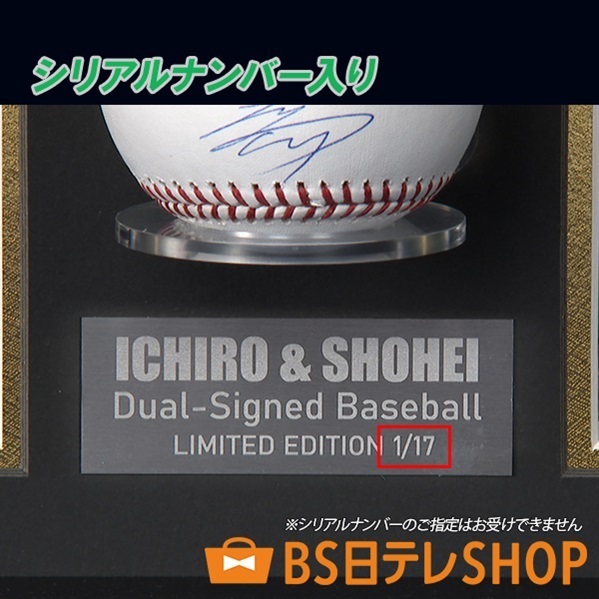 世界限定17セット 大谷翔平×イチロー ルーキーイヤーダブル直筆