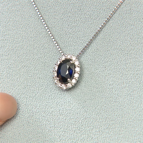 天然 ロイヤルブルーサファイア ダイヤ  ペンダントトップ1.15ct ¥