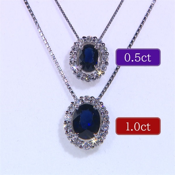 天然 ロイヤルブルーサファイア ダイヤ  ペンダントトップ1ct ¥3プレゼント