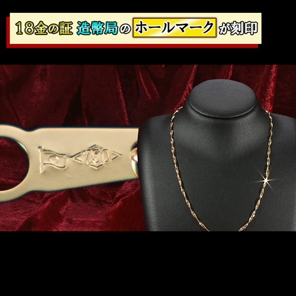 K18フィーレチェーンネックレス 42cm【造幣局刻印入り】 | BS日テレSHOP